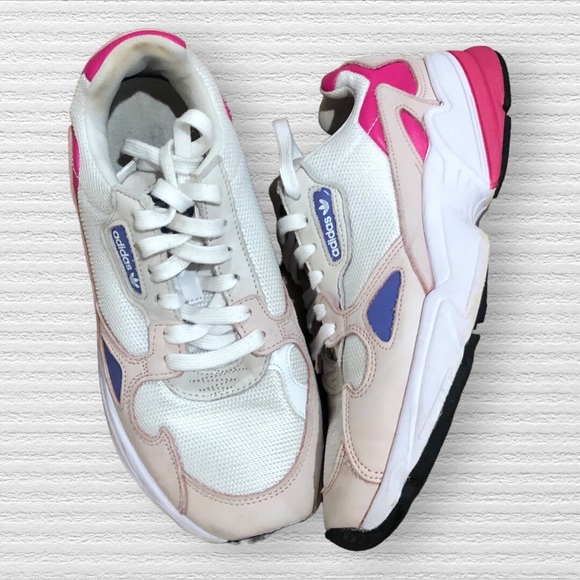 Adidas | Falcon | Cloud White/Light Pink/Joy Purple - Picture 1 of 13